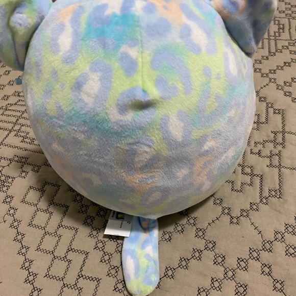 2021 Summer KellyToy Squishmallow Lindsay 8" Cheetah Washable Blue - Picture 2 of 4